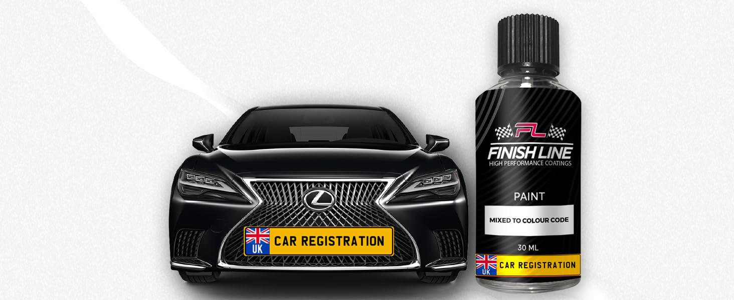 FINISH LINE A94 Midnight Black For MINI Touch Up Paint Bottle 30ML With