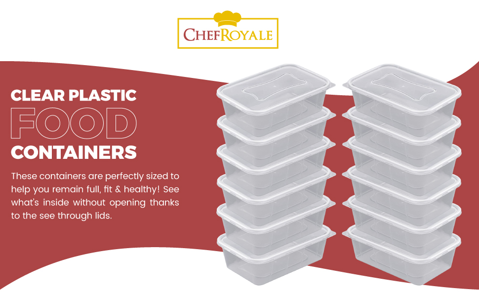 Clear Plastic Food conatiners