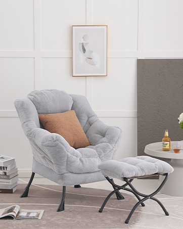 Lazy Chair with Ottoman