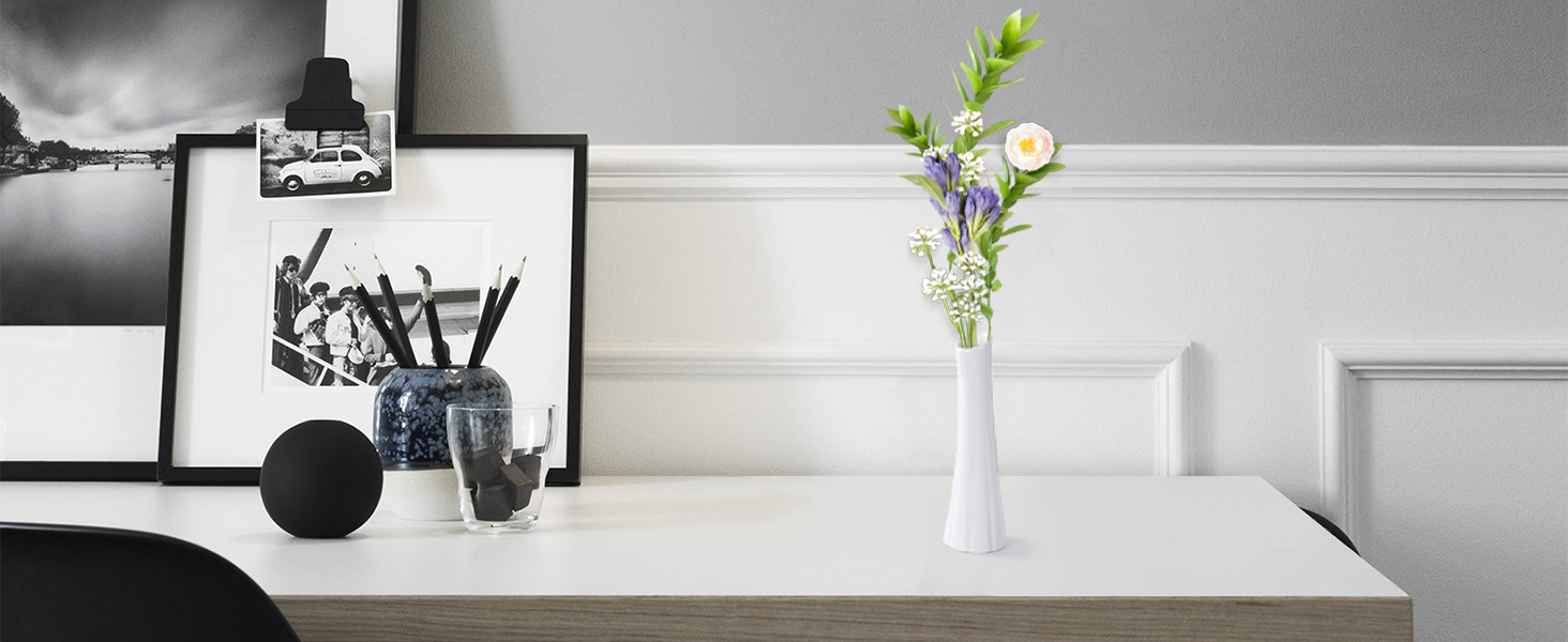 おしゃれ 花瓶 かびん ミニ花瓶 小さい花瓶 おしゃれ 陶器 花びん 白 一輪挿し 白い花瓶