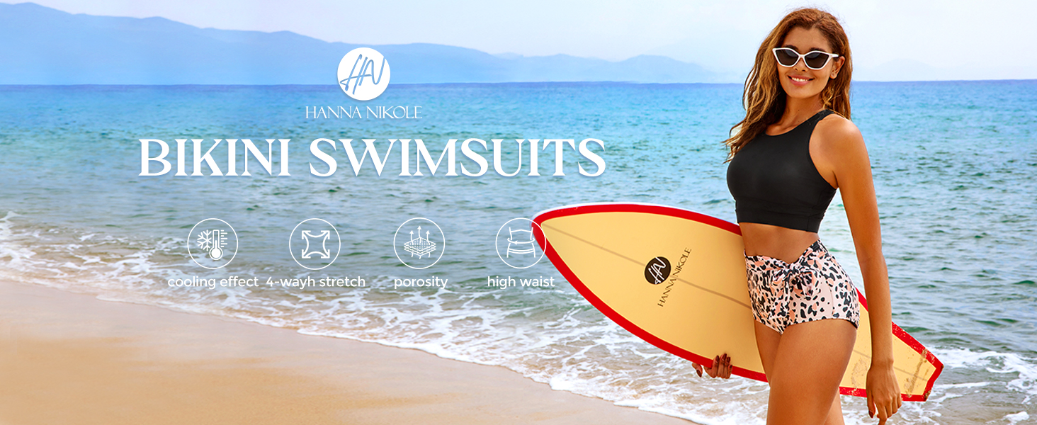 Womens High Waisted Bikini Set