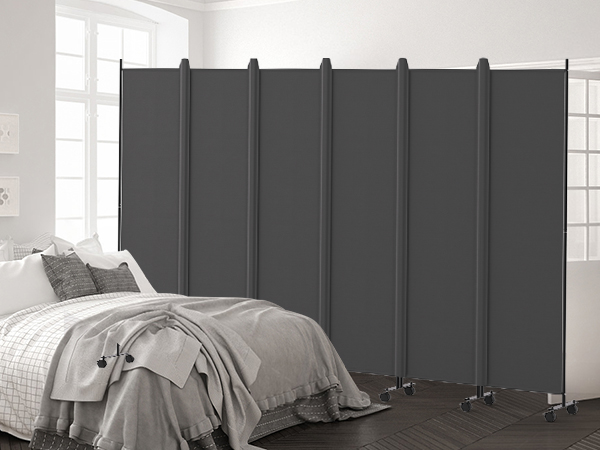Kokorona 6枚パネル パーテーション グレー Amazon.com: Kokorona 6 Panel Room Divider, 6FT Tall Rolling