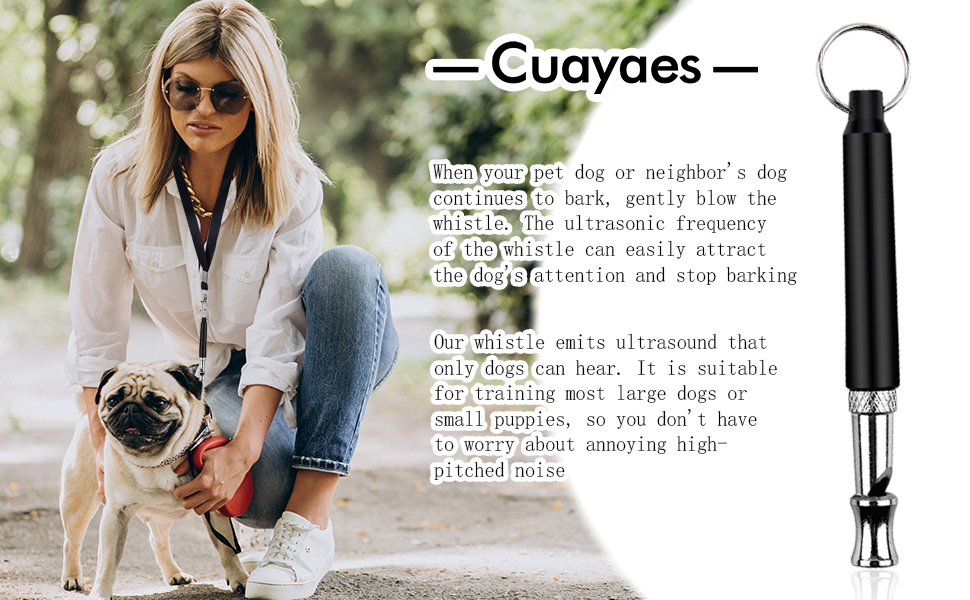 Dog Whistle, Ultrasonic Silent Dog Whistle with Adjustable Frequencies