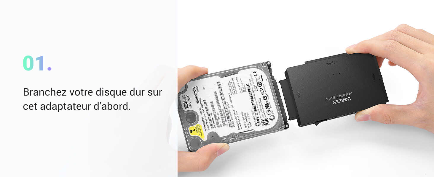 Adaptateur Disque Dur IDE SATA
