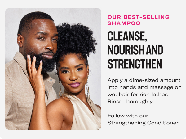hair strengthening shampoo to cleanse and pre detangle