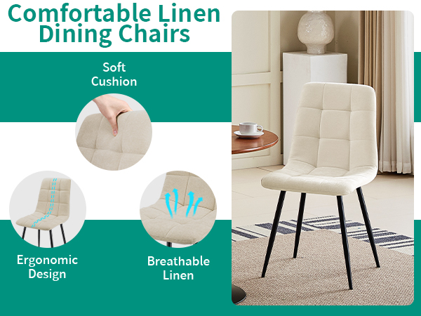 SKRAN Set Of 4 Upholstered Folding Chair, Solid Wood Frame Ergonomically Designed Back And Cushion For Kitchen Restaurant