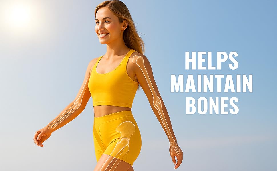 Vitamin d helps maintain bones