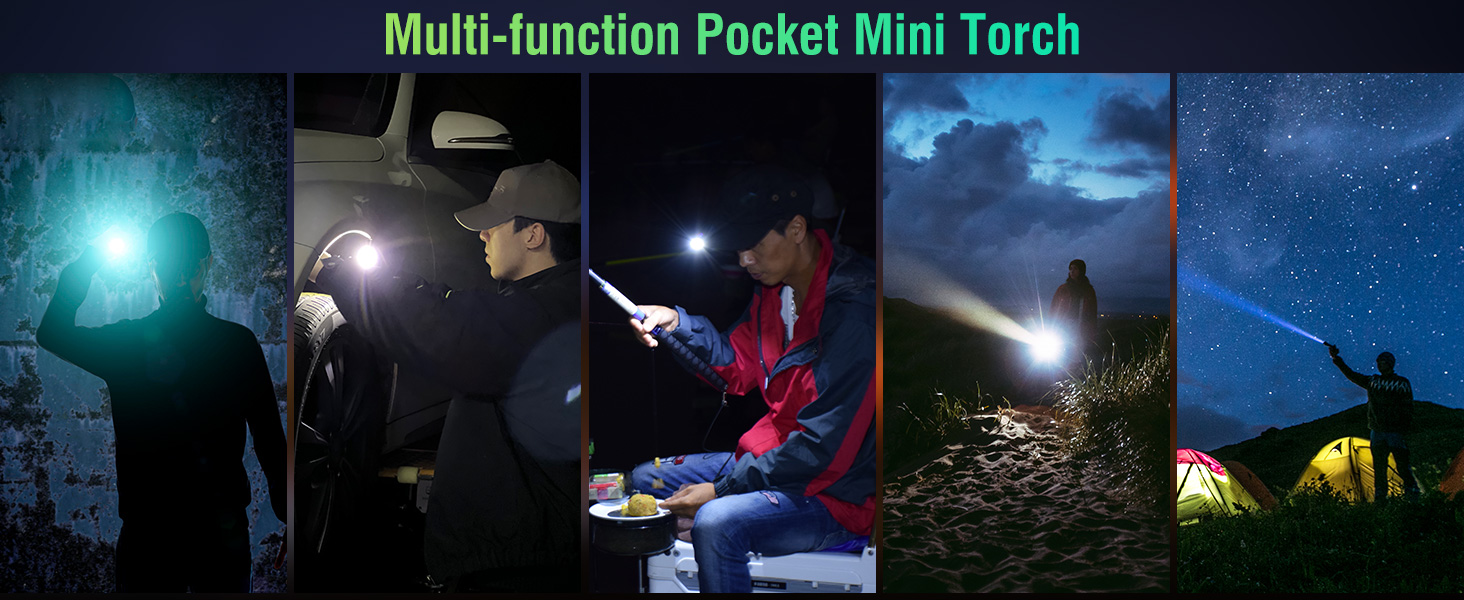 led torch light bright light rechargeable clip light edc keyring keyring with clip mini torch light