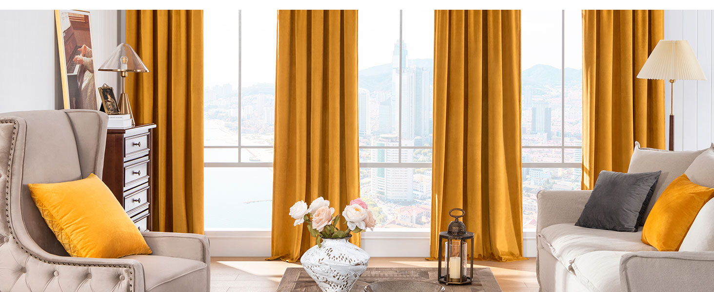 velvet curtains