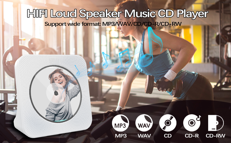 4000mAh Rechargeable Portable CD PlayerKpop Music Player