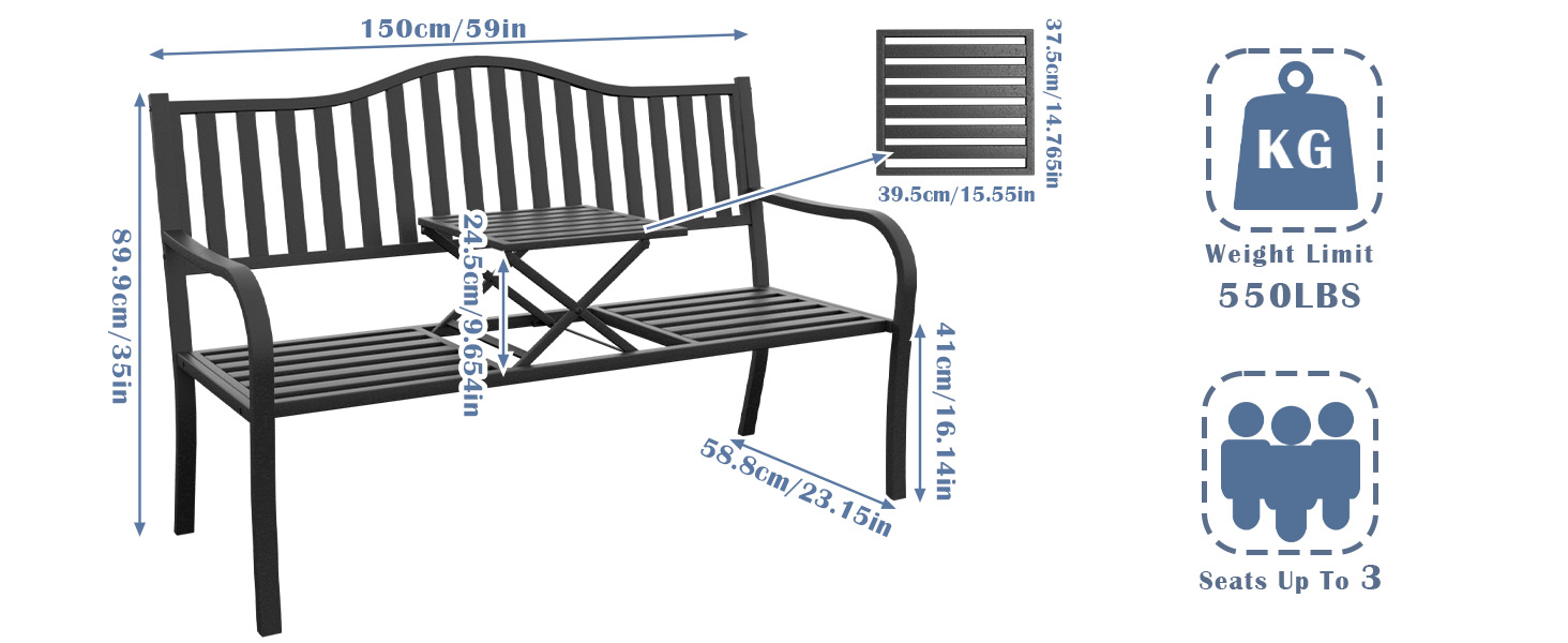 Product dimensions diagram