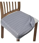 Adabana Seat Covers for Dining Room Chairs Set of 4, Removable Washable Chair Covers Seat Slipcov...