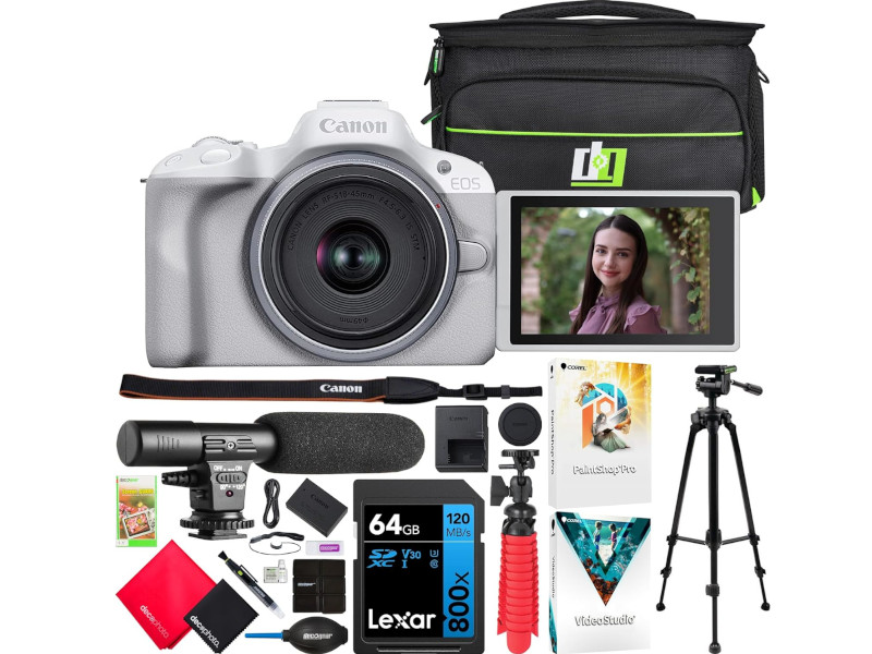 デジタルカメラ Canon EOS R50 RF-S 18-45mm STM KIT Canon EOS R50 Kit with RF-S 18-45mm f/4.5-6.3 IS STM Lens