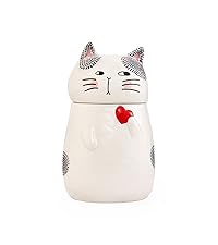 Amazon.com: Bico Cartoon Cat Handpainted Stoneware Air Tight