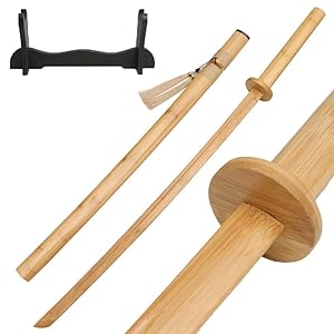 Amazon.co.jp: 竹刀 剣道 居合道 剣術 練習 舞台道具 木刀 模造