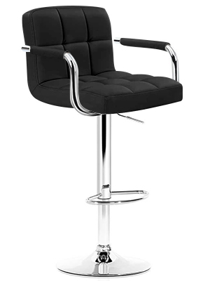 Set of 2 Barstools with Armrests