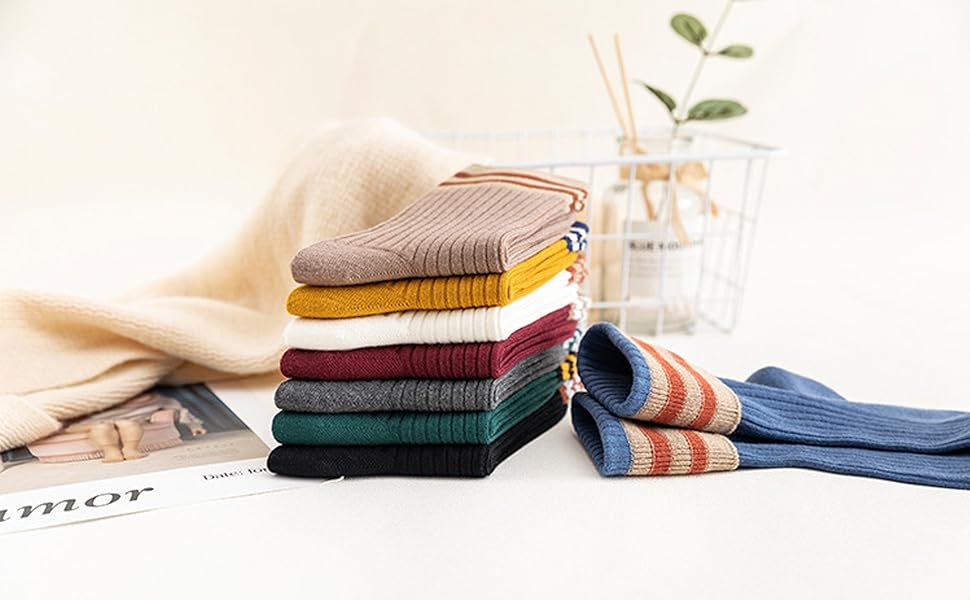 Fashion Striped Athletic Socks