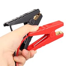 Battery alligator clip to cigarette lighter cable