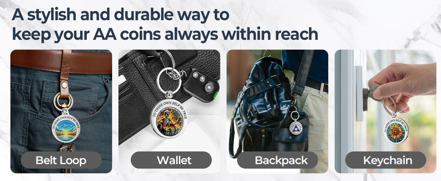 coin holder keychain