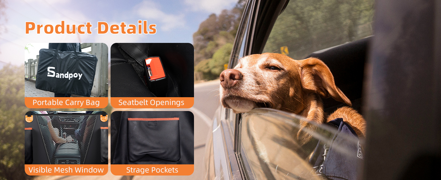 Back Seat Extender for Dogs