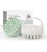AIMIKE Scalp Massager Shampoo Brush, Soft Silicone Scalp Brush Hair Scrubber, Hair Washing Scalp ...