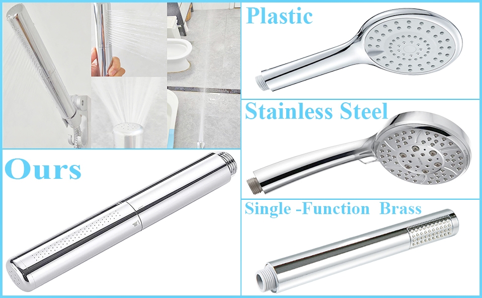 Dual Function Shower Head With Handheld Spray Hand Shower Head