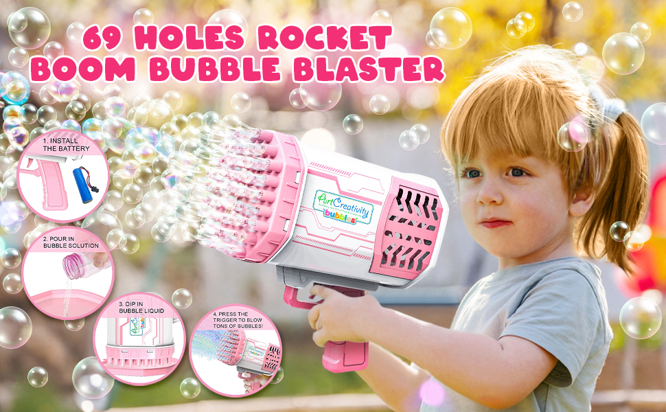 69 Holes Rocket Boom Bubble Blaster