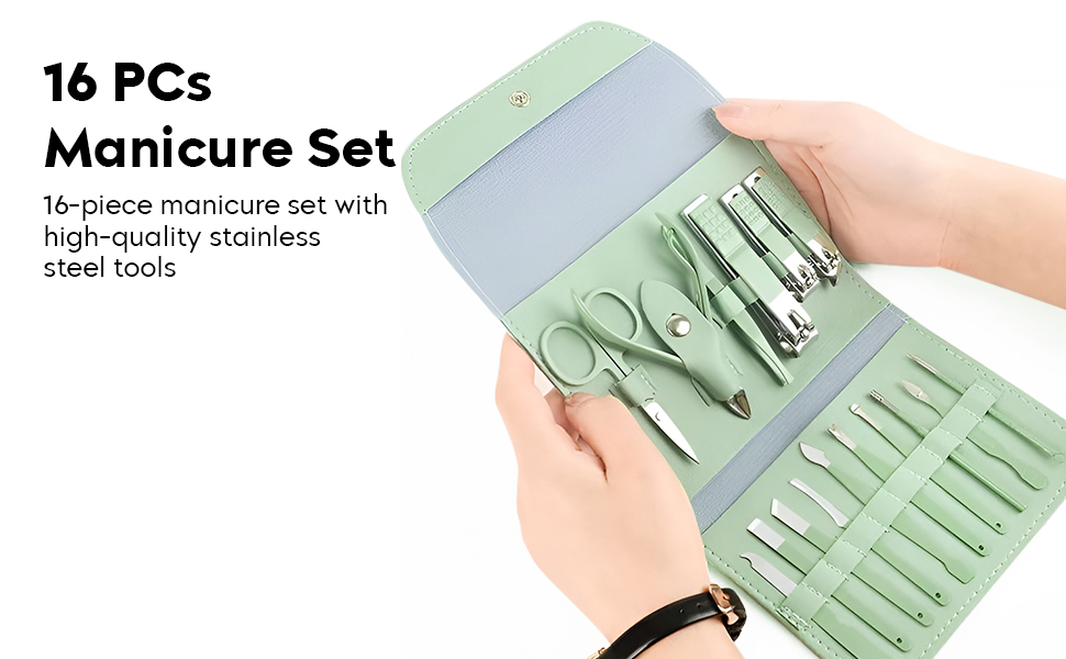 Travel Manicure Set Pedicure Tools Grooming Kit Facial Care Kit Blackhead Tool