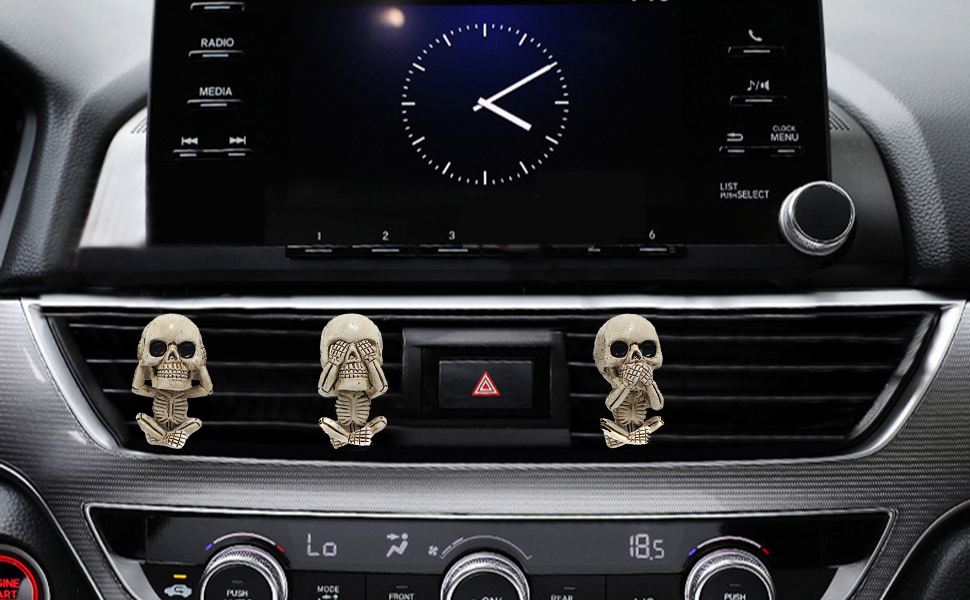 skull air fresheners car vent clips for women men car interior decoration accessories