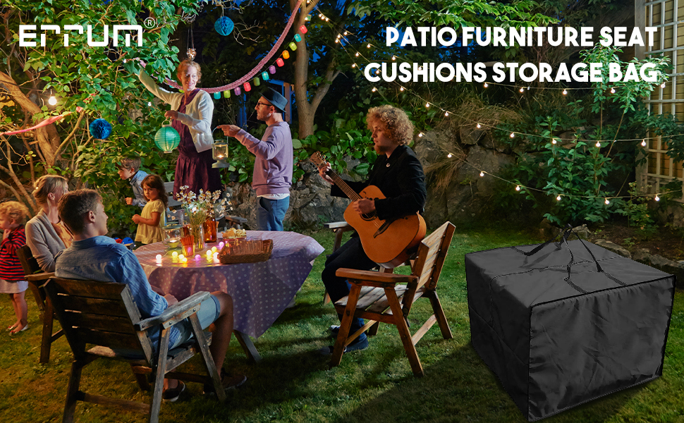 Errum Garden Furniture Cushion Storage Bag 210D Oxford Fabric