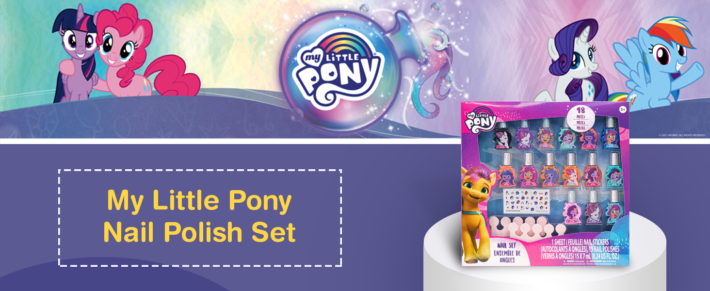 My Little Pony, Little Pony nail polish, nail polish for kids, kids polishes, kids friendly makeup