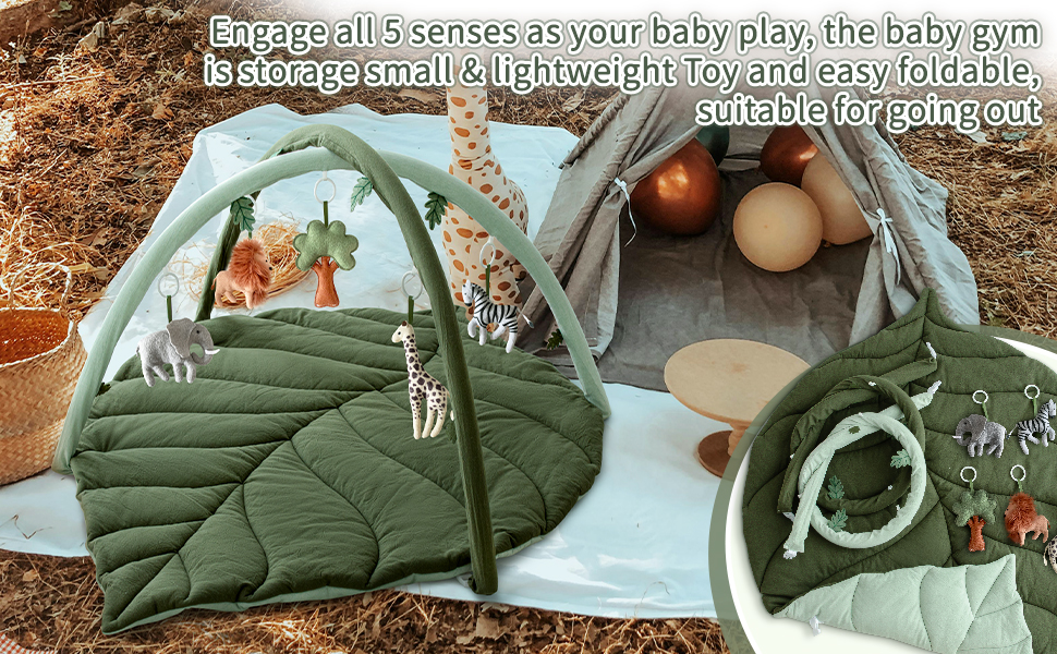 baby play gym with mat