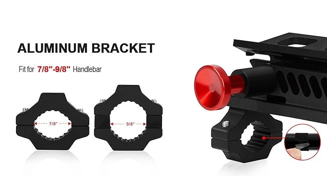 Quick Release ATV Fire Extinguisher Mount hanlebar Fire Extinguisher Bracket Holder clamp