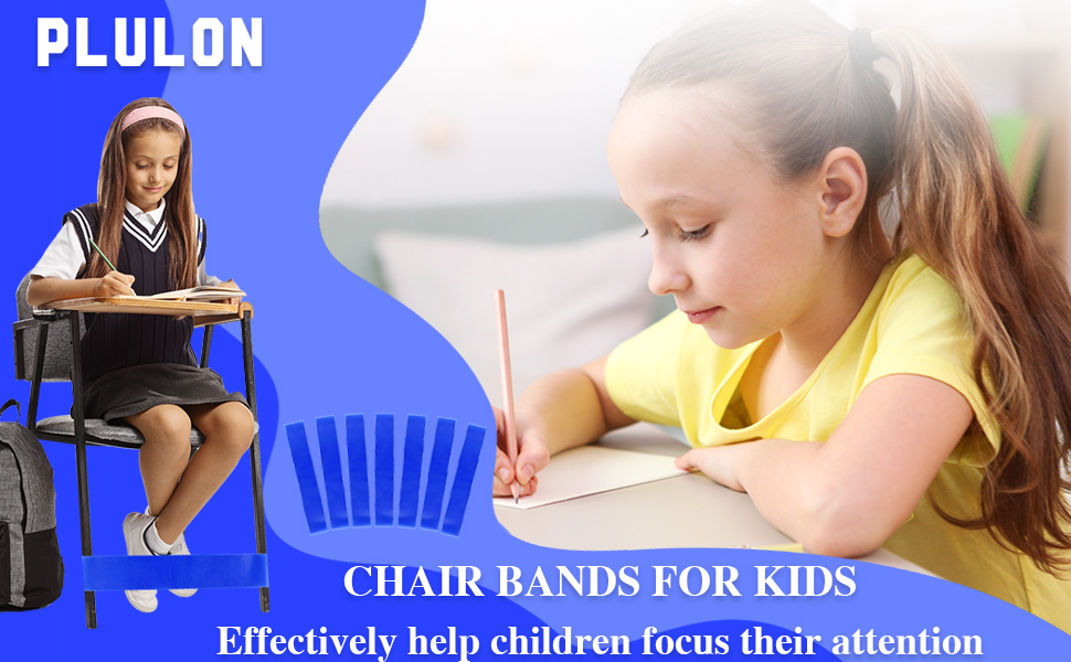 PLULON 15 Pack Chair Bands for Kids with Fidgety Feet