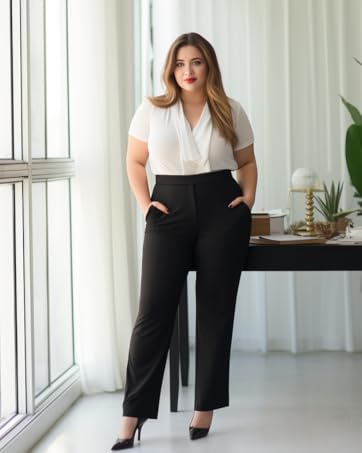 plus size dress pants