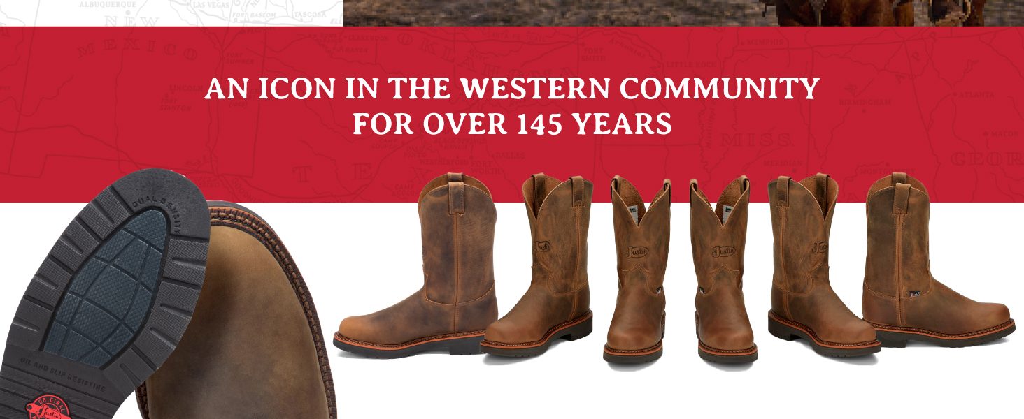 Justin Blueprint 11" Work Boots for Men