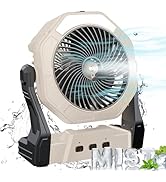 Ausic Portable Misting fan Rechargeable, 10000mAh Battery Powered Fan with Mister, 8-Inch Persona...