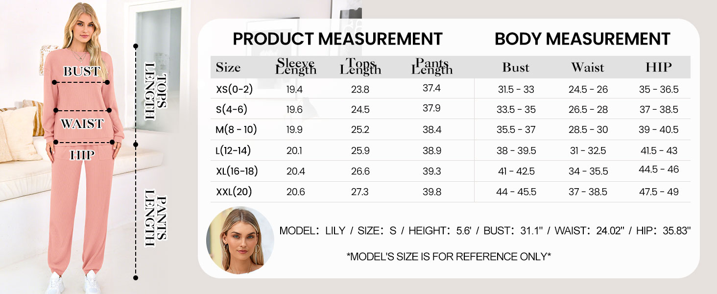 Fall 2 Piece Outfits Long Sleeve Knit Pullover Elastic Waist Pants Set