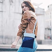 unisex 3 layered bag, denim bag, sling,  purani jeans, multi pockets, unisex bag