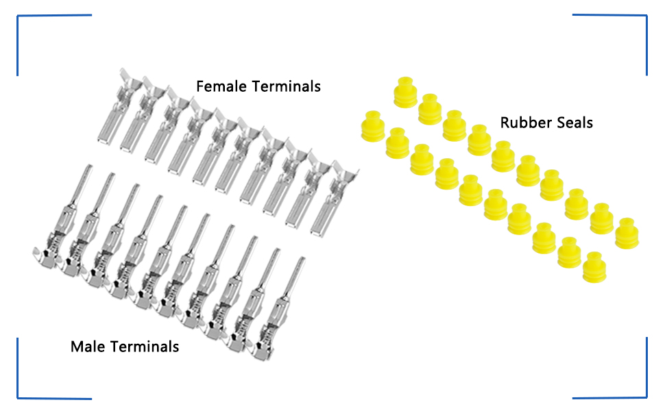 2 pin wire connector kits