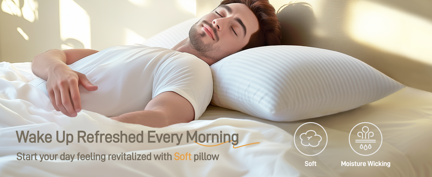 Start your day feeling revitalized with Soft pillow