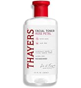 THAYERS Alcohol-Free Rose Petal Witch Hazel Facial Toner for Glowing Skin, Soothing, Hydrating, R...