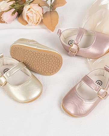 Infant Baby Girls Mary Jane Shoes Bowknot Princess Wedding Dress Flats Shoes