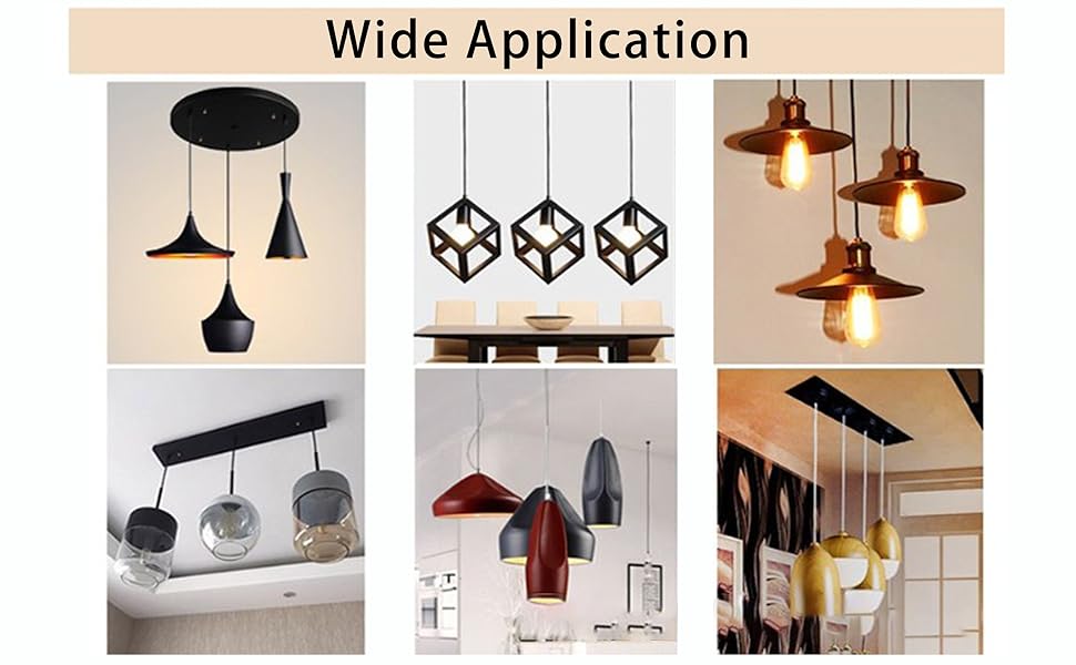 Othmro 3Pcs 3.1inch Ceiling Light Canopy Kit Vintage Chandelier Ceiling