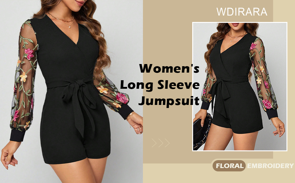出品終了AMERI NORA FLOWER EMBROIDERY ROMPERS Ameri（アメリ）の「NORA FLOWER EMBROIDERY ROMPERS（つなぎ