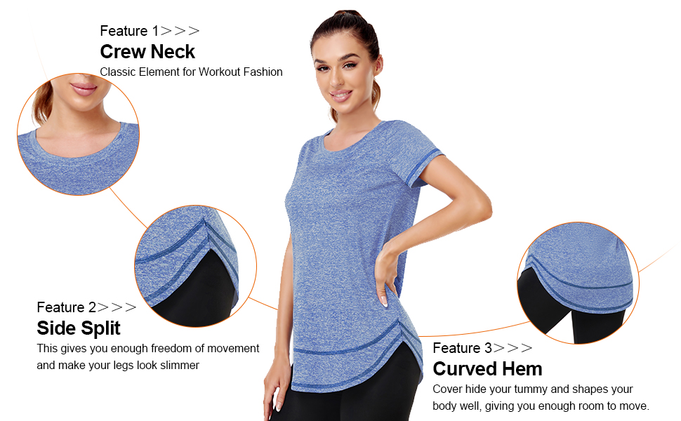 Design: Side split and high low rounded hem shapes your body well