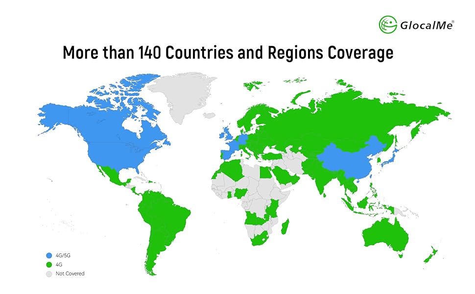 GlocalMe UPP 4G LTE Mobile Hotspot WiFi Router, Available in Over 150 Countries, no