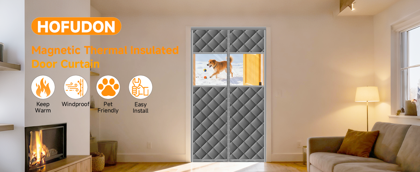 thermal door cover for winter thermal door curtain