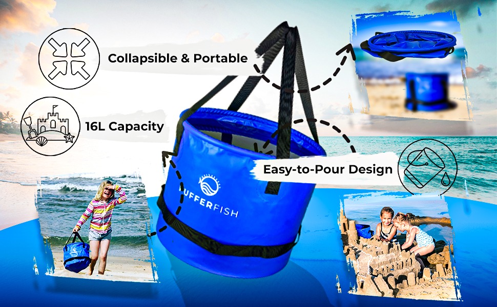 16L Beach Water Butter Bucket