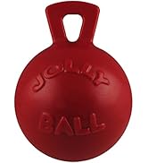 Jolly Pets Dog 6-Inch Tug-n-Toss, Red (406 RD),6 Inches/Medium